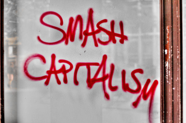 Smash Capitalism graffiti